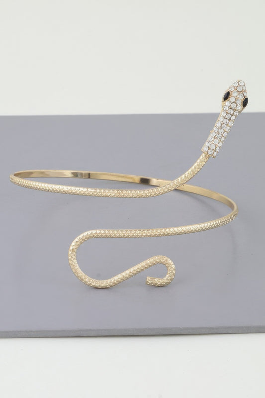 Jeweled Snake Arm Cuff