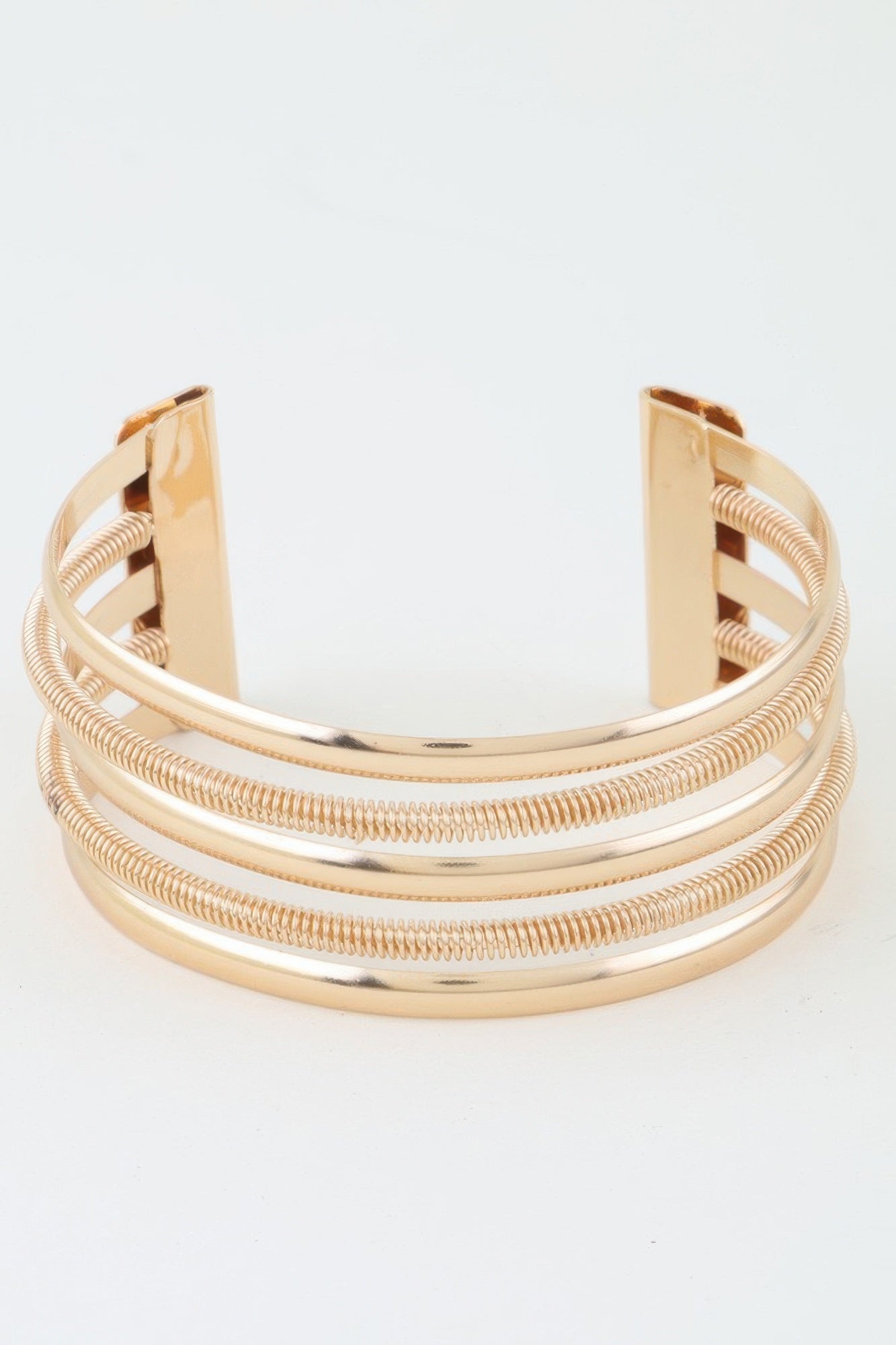 Multi Twisted Open Cuff Bracelet