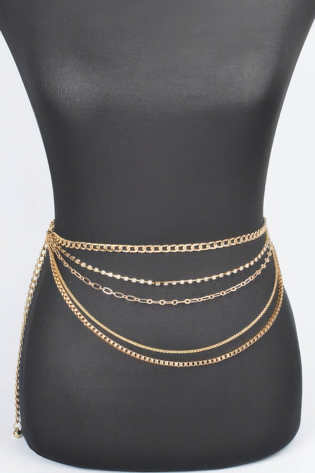 Multi Layered Metal Chain Belt 