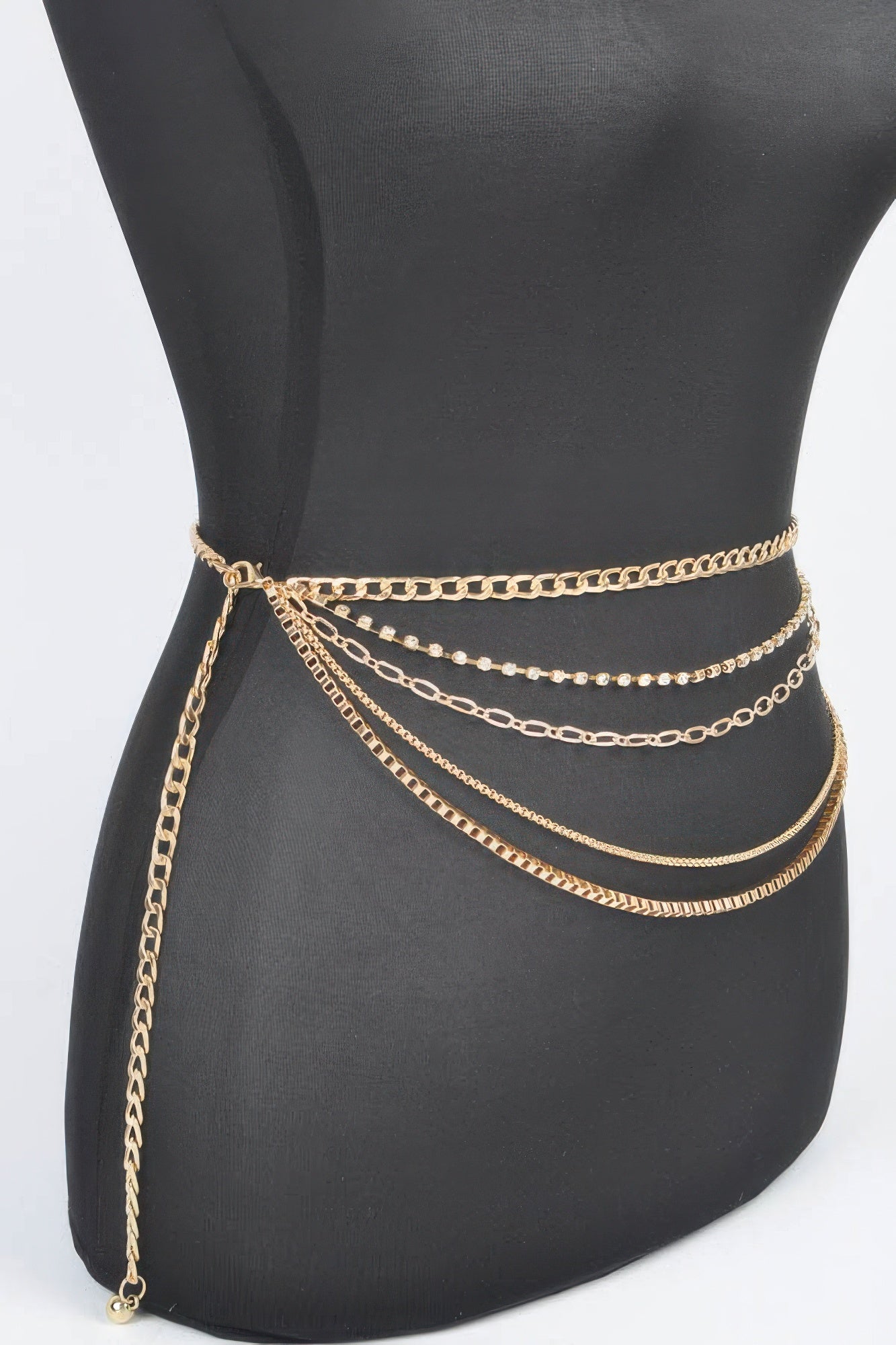Multi Layered Metal Chain Belt 