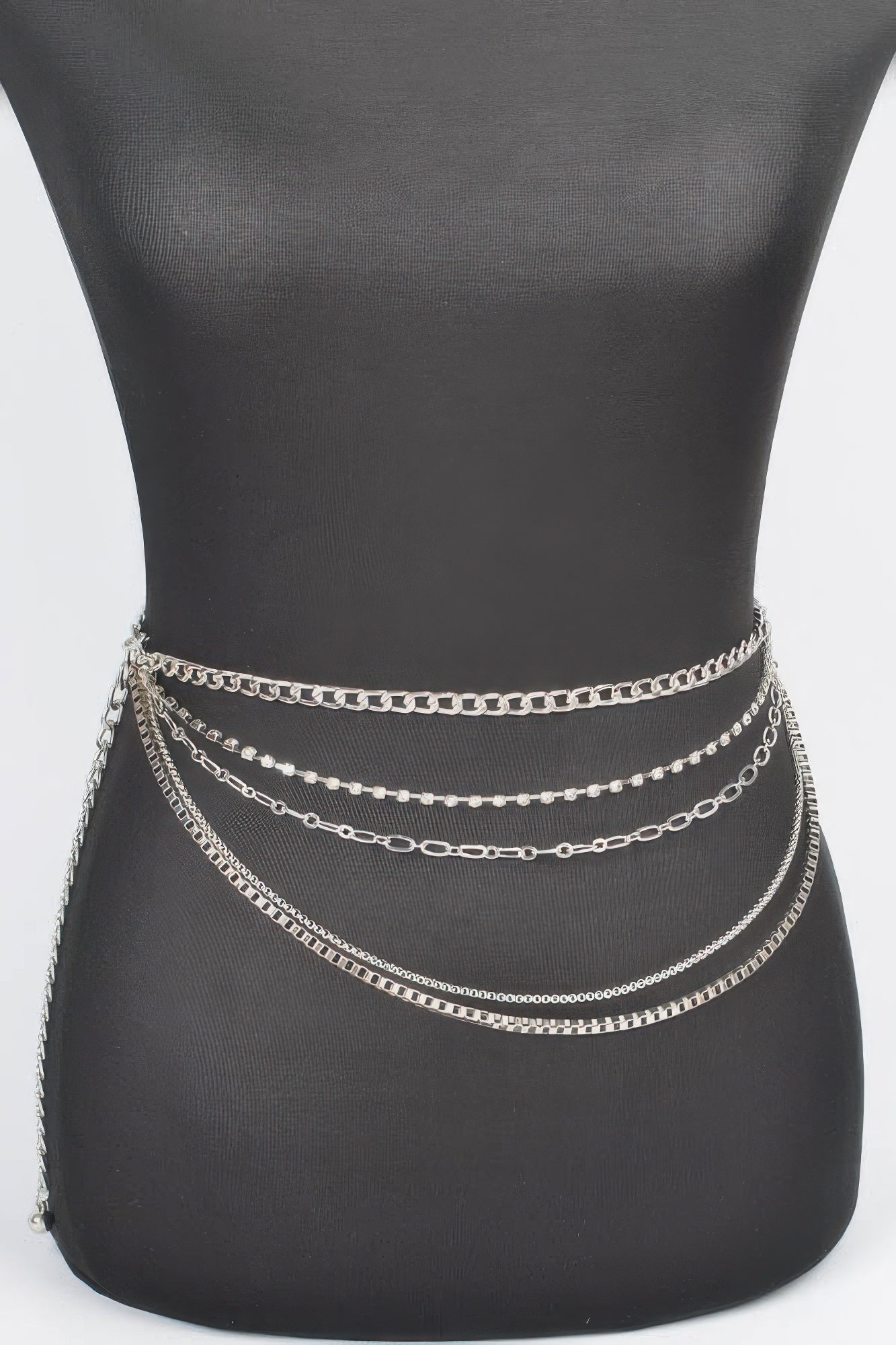 Multi Layered Metal Chain Belt 