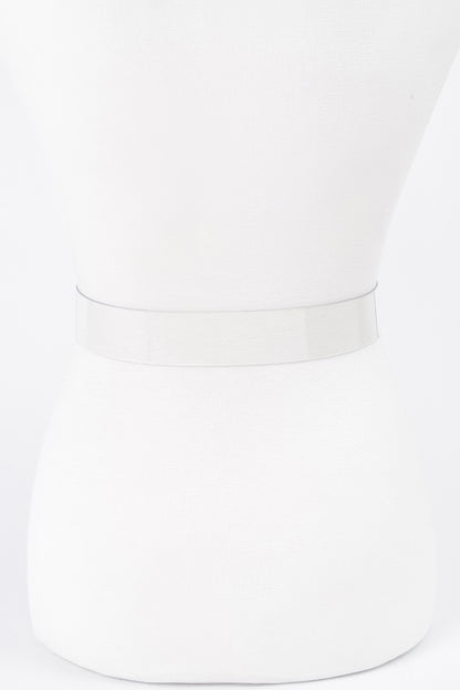 Heart Shape Metal Buckle Clear Belt