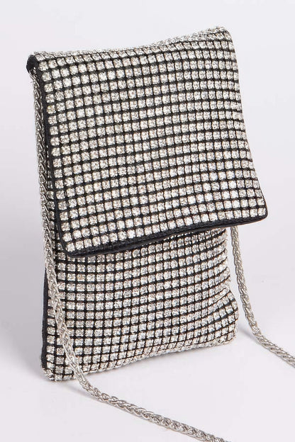 Rhinestone Rectangular Clutch