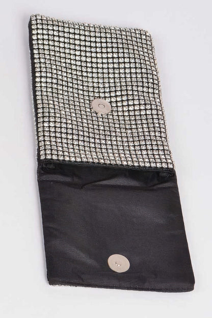 Rhinestone Rectangular Clutch