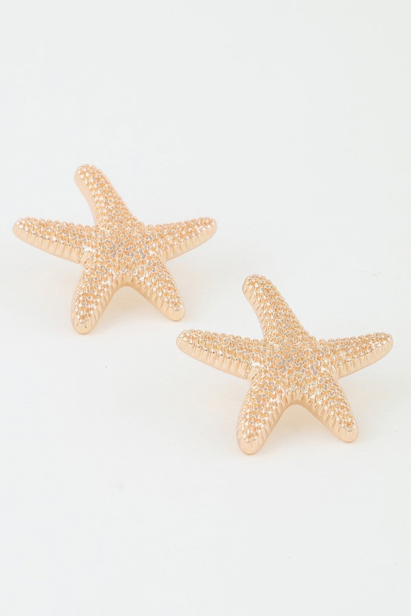 Hammered Starfish Stud Earrings