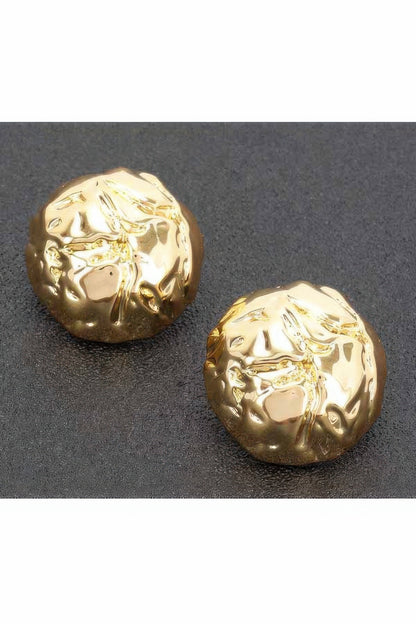 Metal Gold Dip Earring