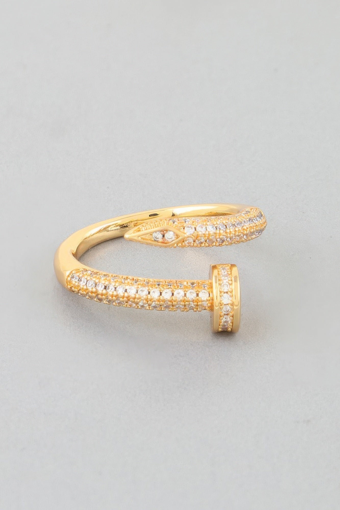 Bejeweled Nail Wrap Ring