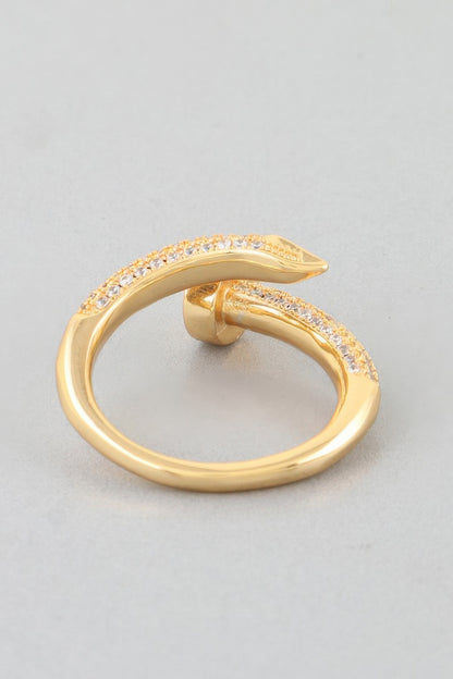Bejeweled Nail Wrap Ring