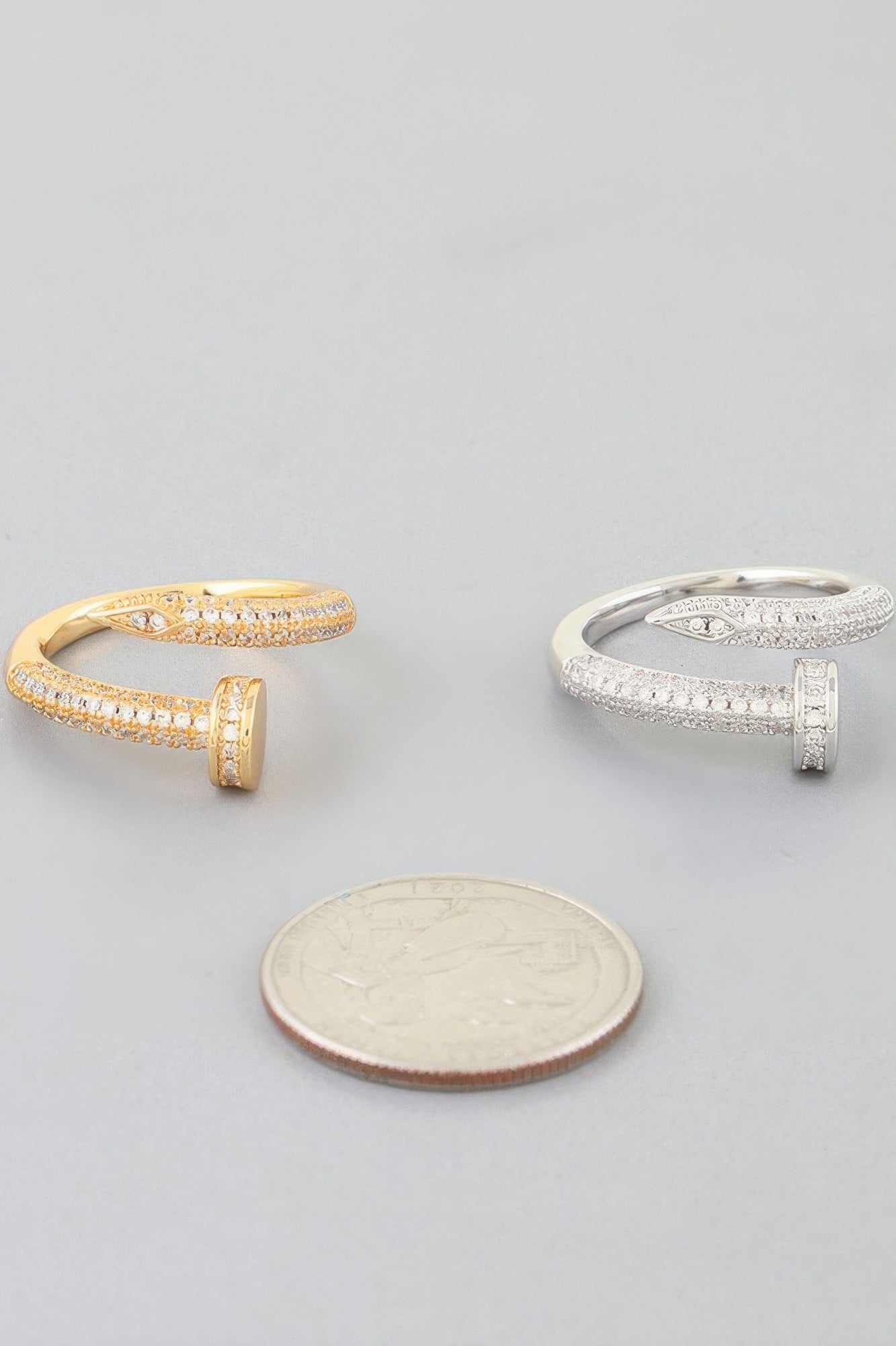 Bejeweled Nail Wrap Ring