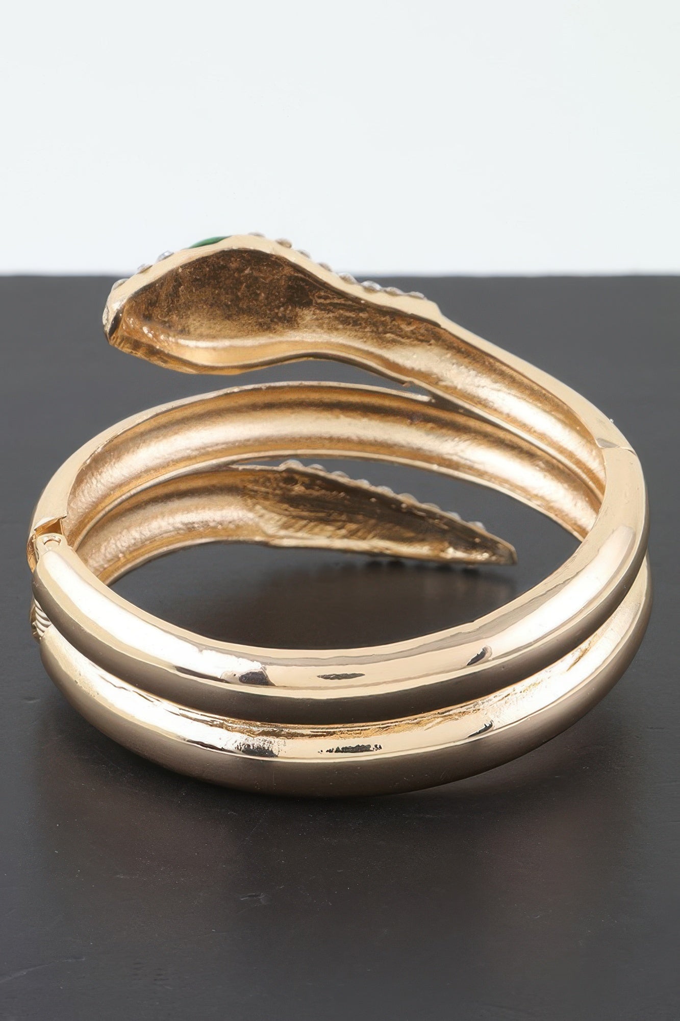 Bejeweled Snake Wrap Cuff Bracelet