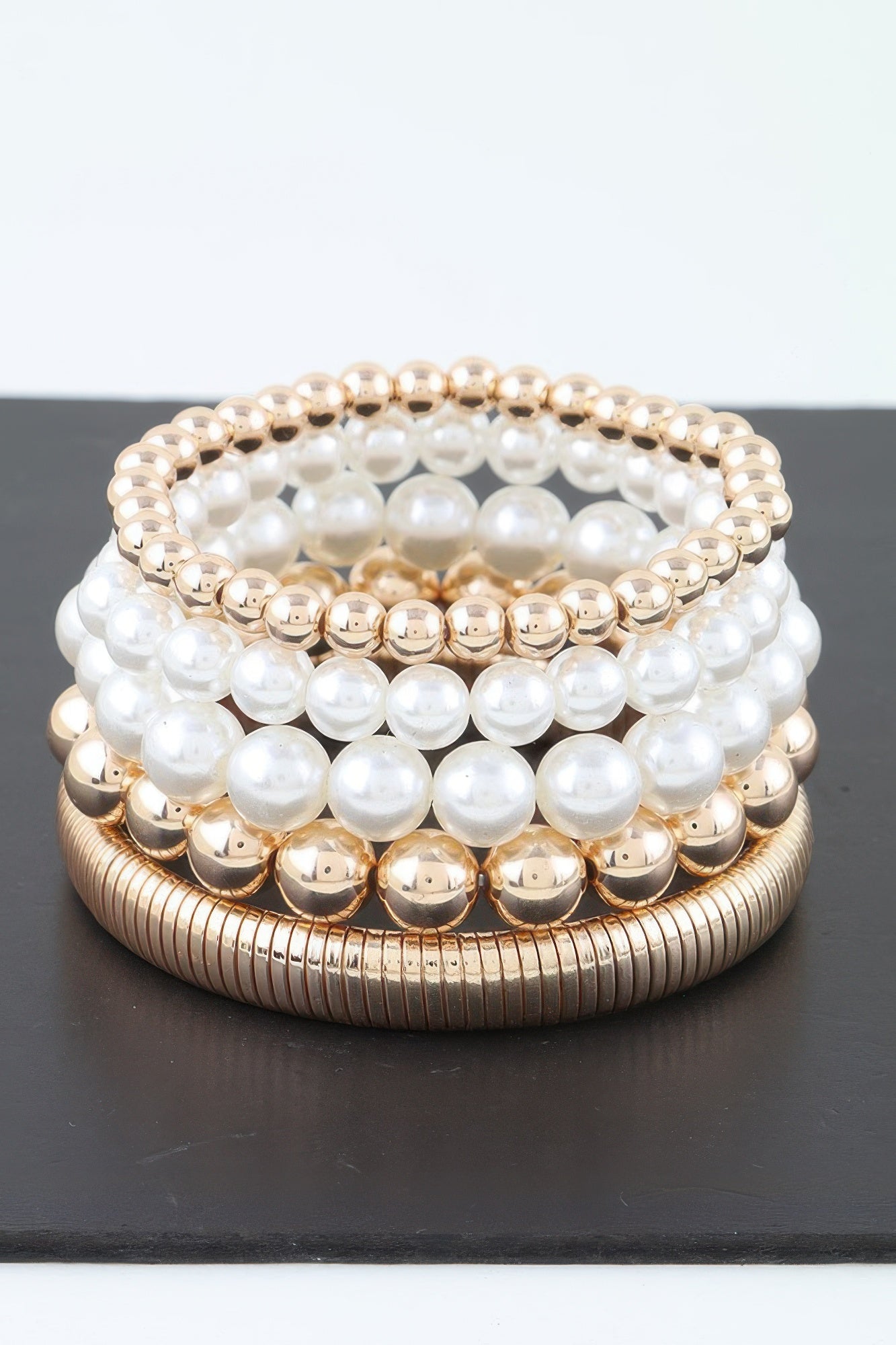 Multi Pearl Beaded Bracelet