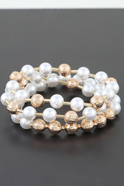 Multi Pearl Beaded Bracelet