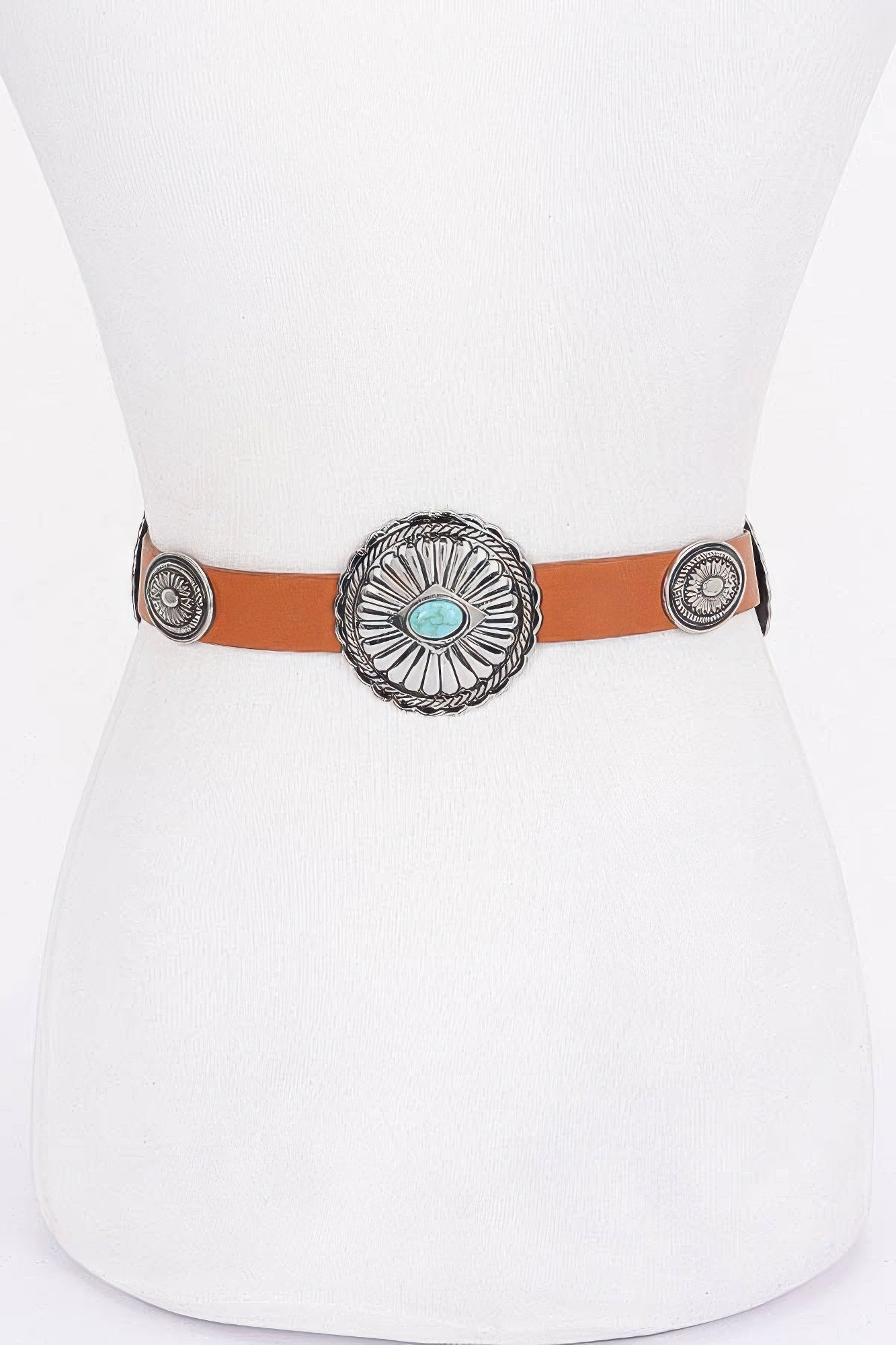 Multi Metal Vintage Pu Belt
