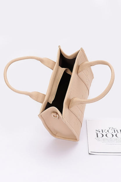 Faux Leather Tote Bag