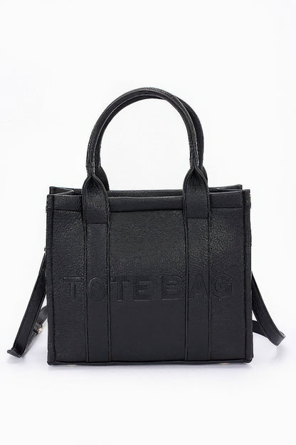 Faux Leather Tote Bag