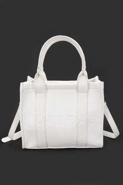 Faux Leather Tote Bag