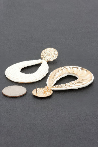 Metal And Paper Earring