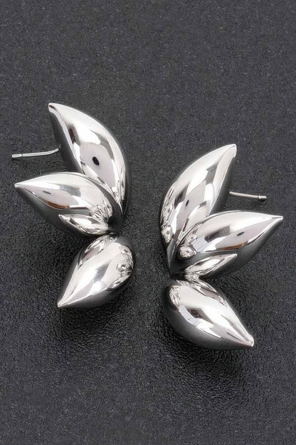Metal Gold Dip Earring