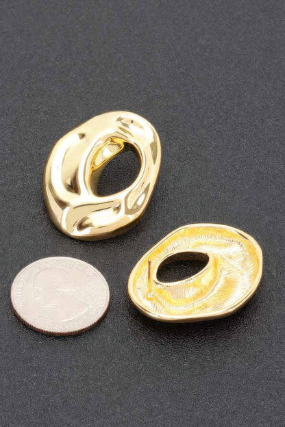 Metal Gold Dip Earring