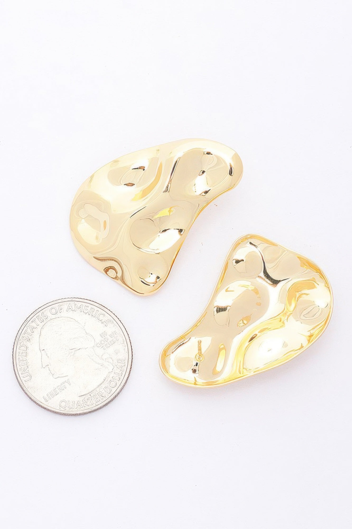 Metal Gold Dip Earring