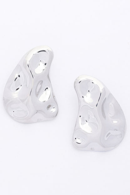 Metal Gold Dip Earring