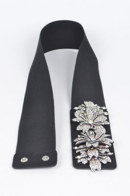 Ab Stone Flower Elastic Belt