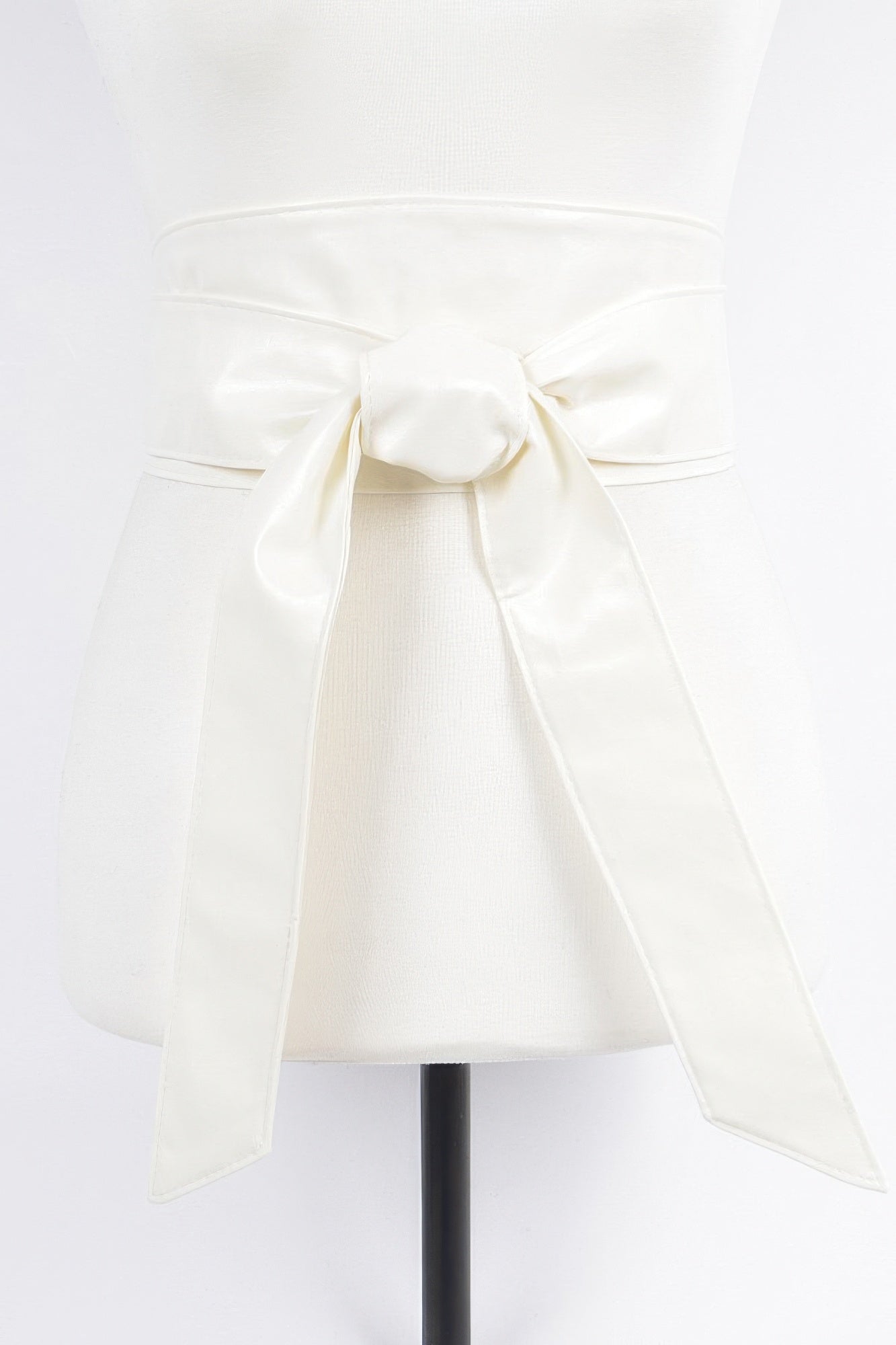 Faux Leather Tie Up Belt