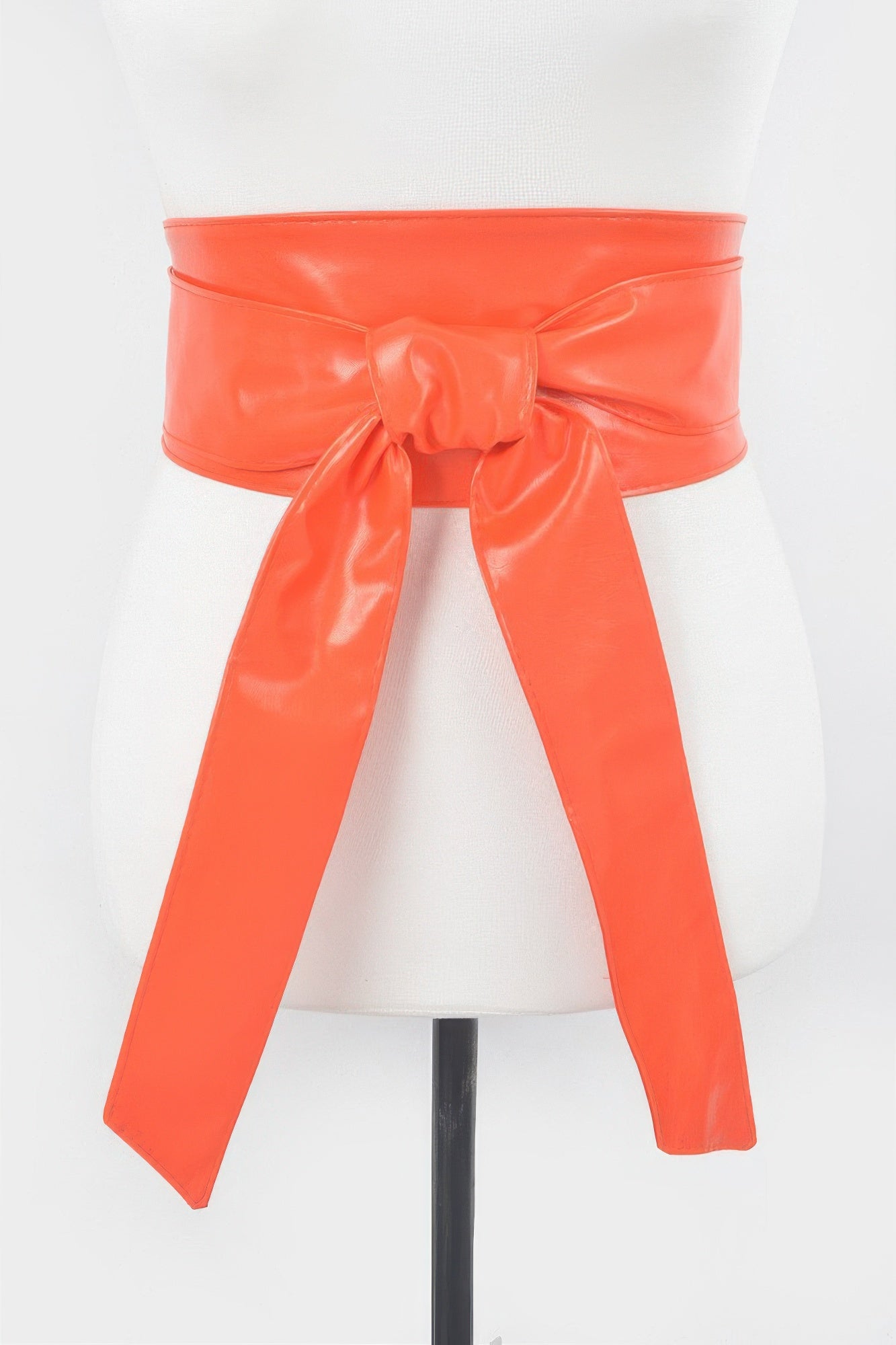 Faux Leather Tie Up Belt