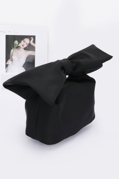 Nylon Bow Handle Women's Clutch Bag