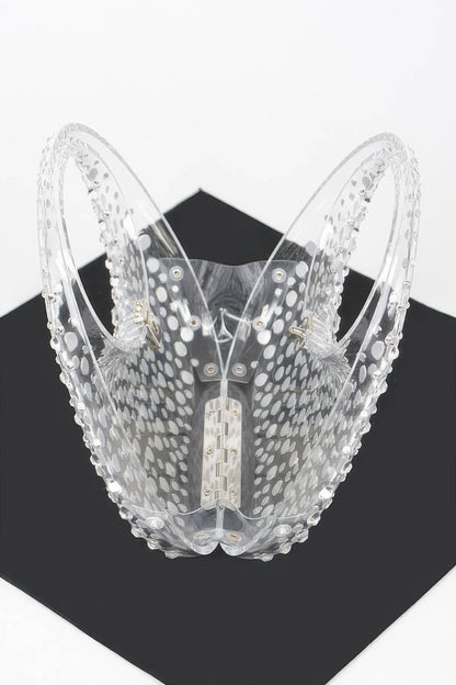 Rhinestone Hot Fix Clear Acrylic Clutch