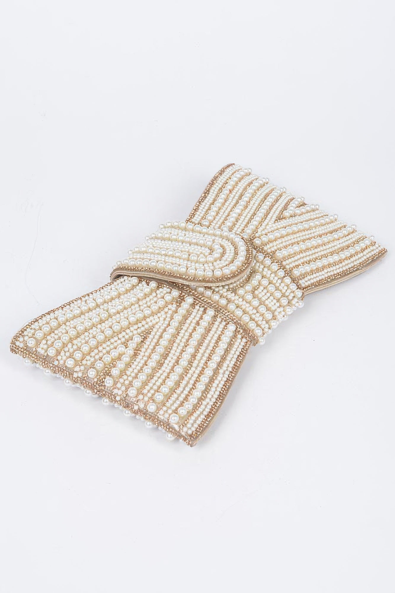 Rhinestone And Pearl Party Clutch