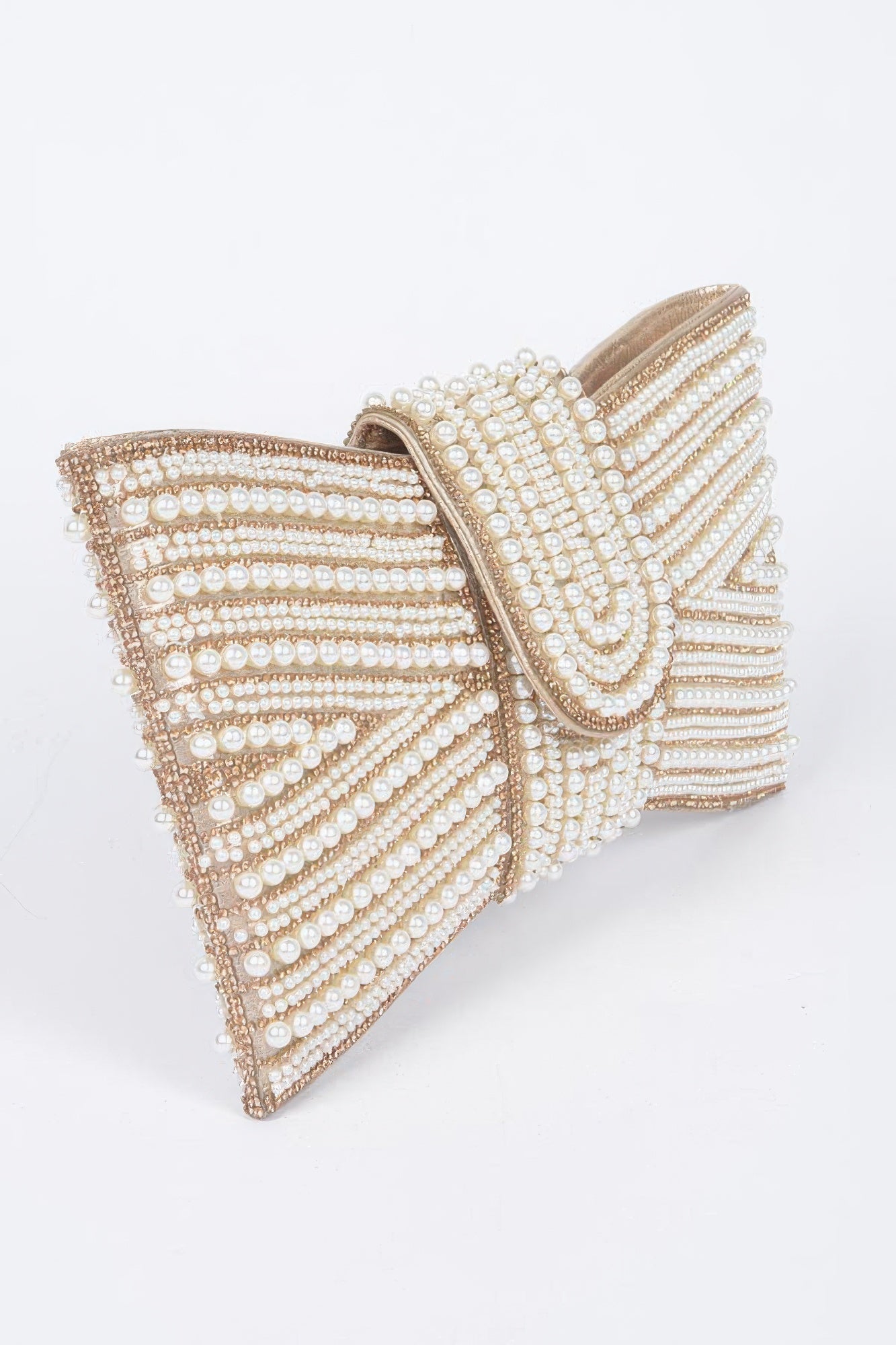 Rhinestone And Pearl Party Clutch