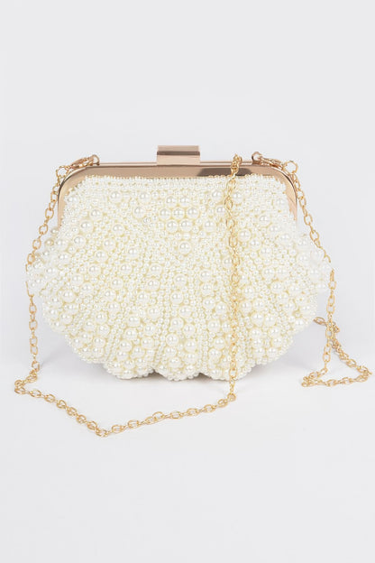 Handmade Pearl Clutch 