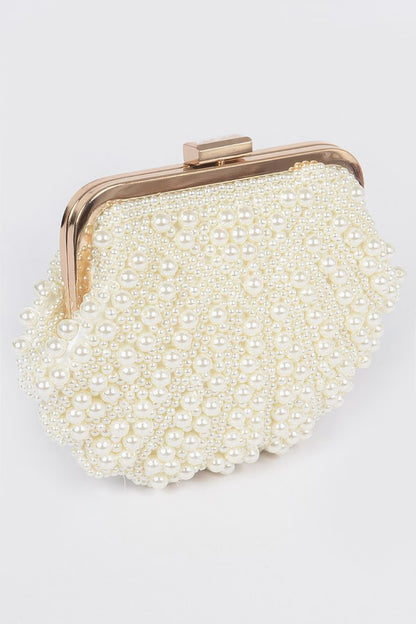 Handmade Pearl Clutch 