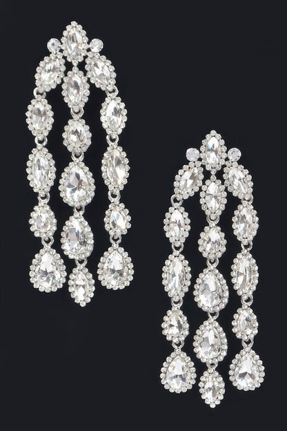 Rhinestone Fringe Earring