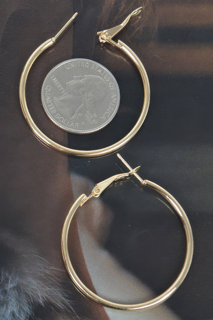 Metal 40mm Hoop Earring