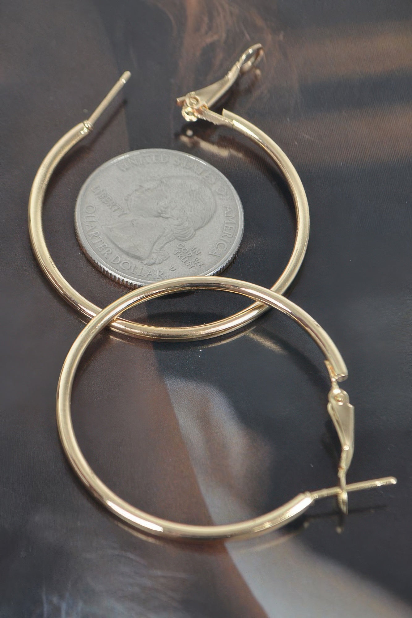 Metal 40mm Hoop Earring