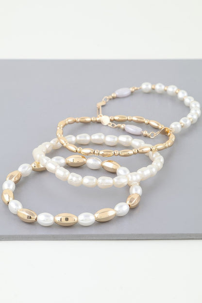 Multi Oval Stone Beaded Bracelet