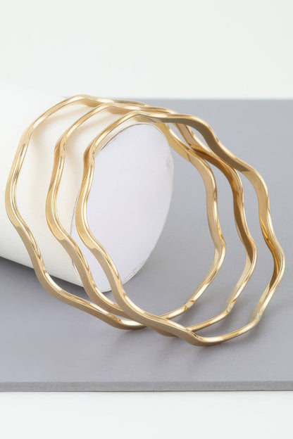 Triple Layer Wave Bracelet