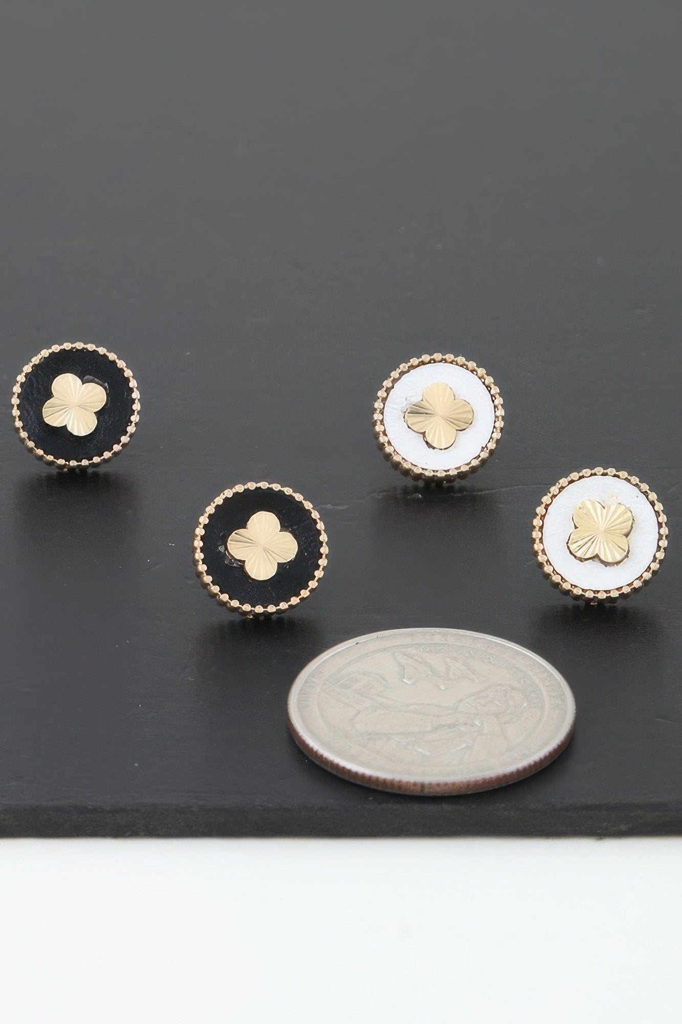 Inside Out Clover Stud Earrings