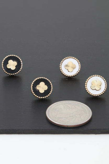 Inside Out Clover Stud Earrings