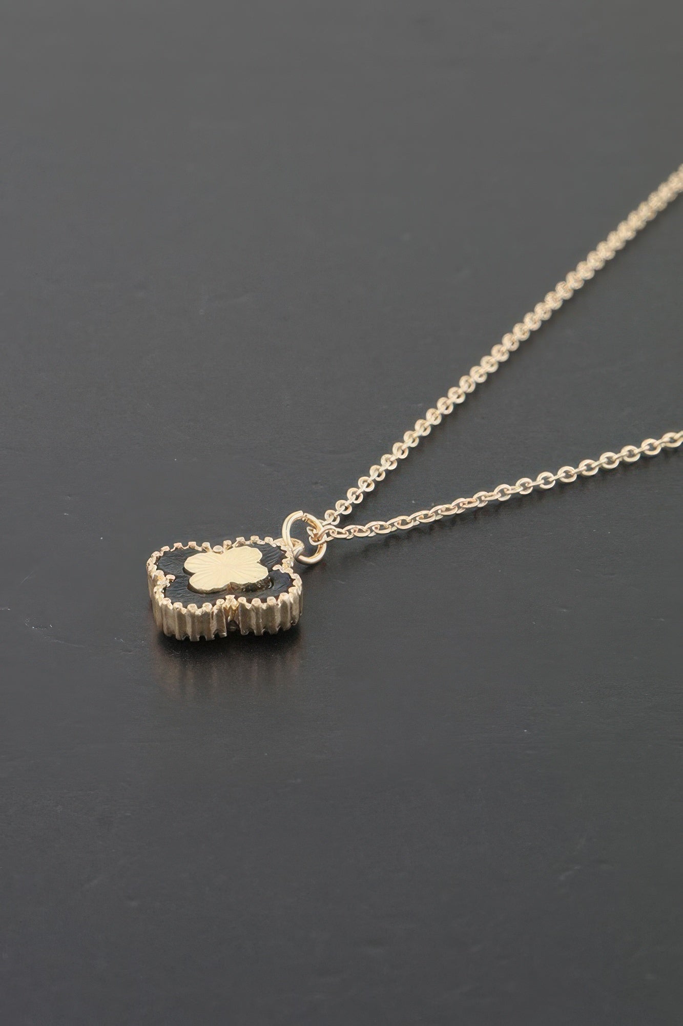 Inside Out Clover Chain Necklace