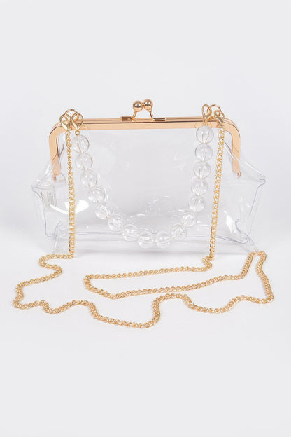 Vintage Clasp Pvc Clutch