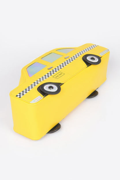 Faux Leather Taxi Novelty Bag