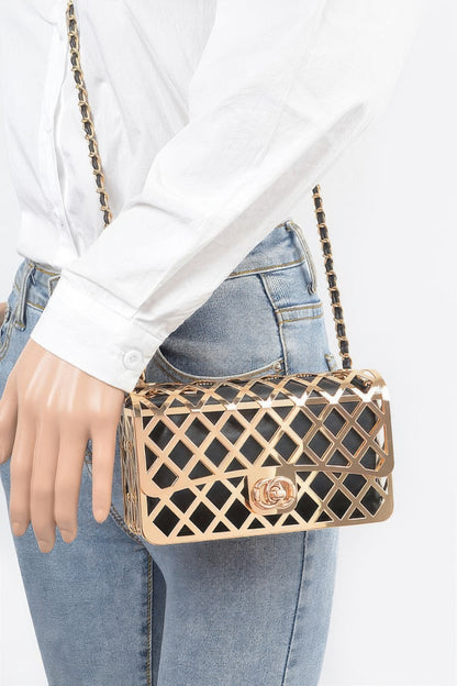 Metal Clutch W/ Pouch