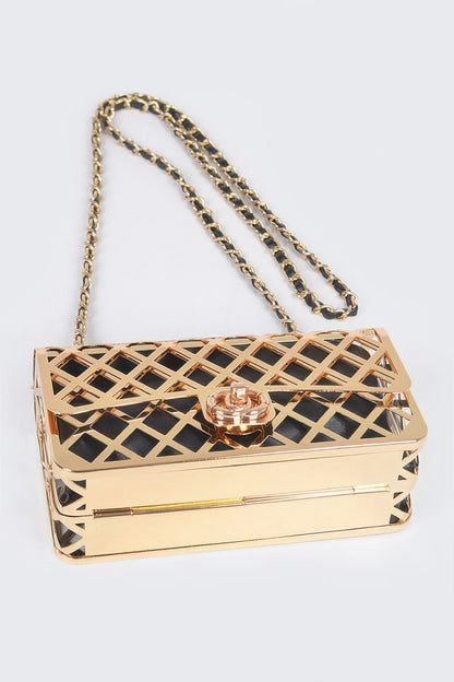 Metal Clutch W/ Pouch