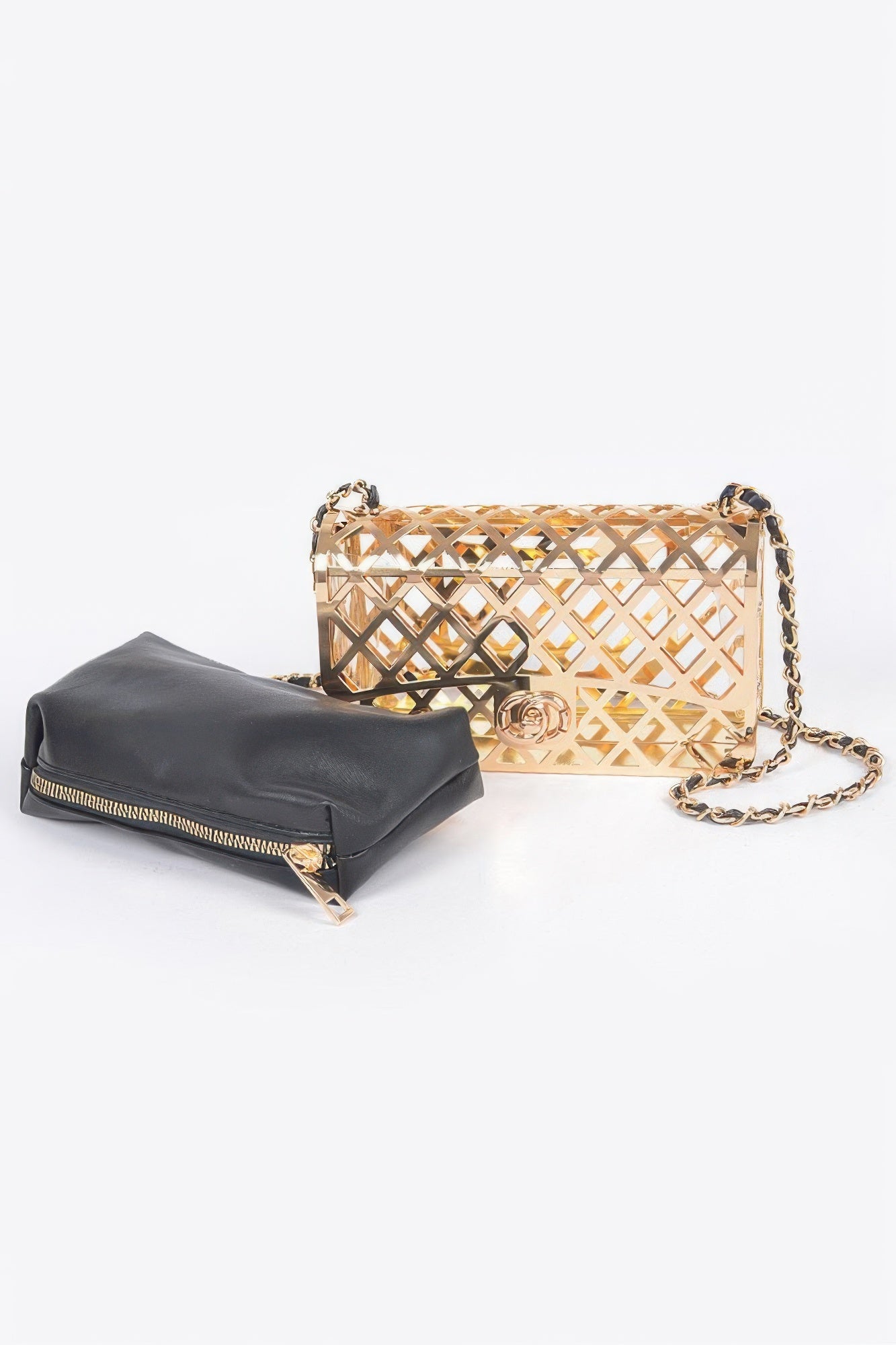 Metal Clutch W/ Pouch