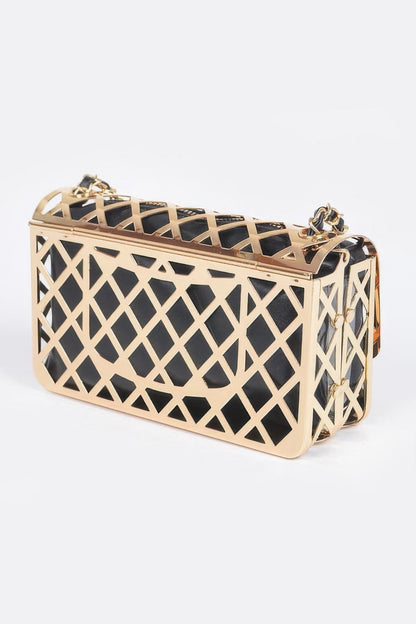 Metal Clutch W/ Pouch