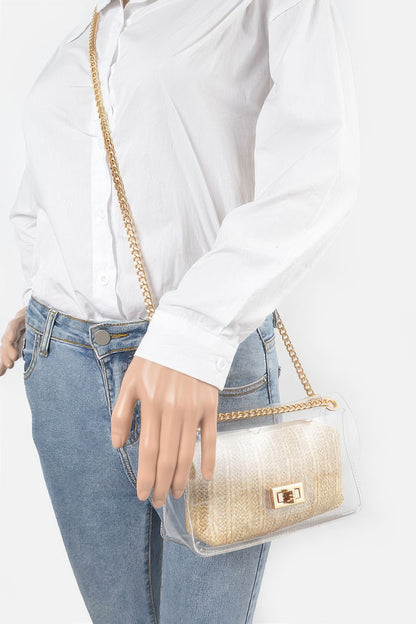 Transparent Crossbody Bag W/pouch