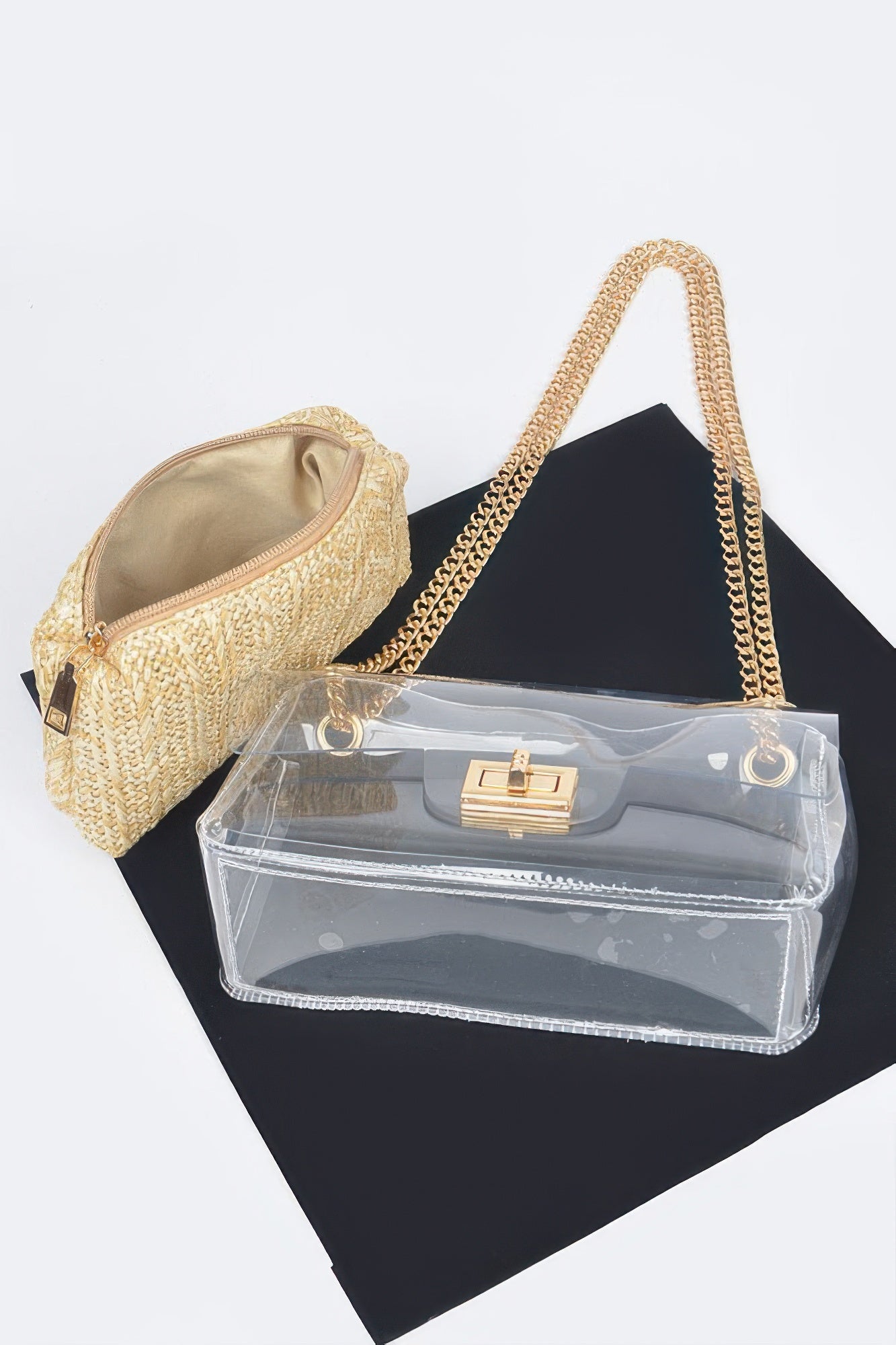 Transparent Crossbody Bag W/pouch